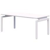 ACCENT RAPID BALANCE DESK 1800X800MM WHITE FRAME SNOW VELVET TOP