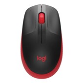 LOGITECH M190 FULL SIZE WIRELESS MOUSE RED