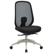 BURO FORCE OFFICE CHAIR GREY FRAME BLACK SEAT