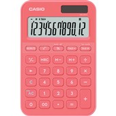 CASIO MS20YC DESKTOP CALCULATOR CORAL