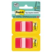 POSTIT 680RD2 FLAGS RED TWIN PACK 100