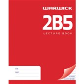 WARWICK 2B5 EXERCISE BOOK 7MM RULED LECTURE BOOK HARDCOVER 94 LEAF