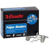 ESSELTE PAPER BINDER 51MM SILVER BOX 100