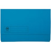 FM DOCUMENT WALLET FOOLSCAP BLUE