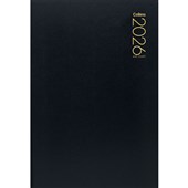 COLLINS DIARY A42 BLACK 2 DAYS PER PAGE EVEN YEAR