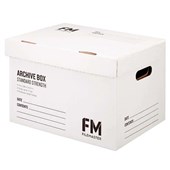 FM ARCHIVE BOX W384 X H284 X D262MM WHITE