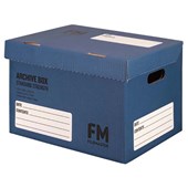 FM ARCHIVE BOX W384 X H284 X D262MM BLUE