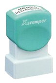 XSTAMPER N28 CUSTOM MADE STAMP W100 X L65MM RED