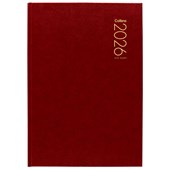 COLLINS DIARY A52 RED 2 DAYS PER PAGE EVEN YEAR