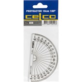 CELCO PROTRACTOR 180 DEGREES 100MM HANGSELL