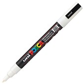 POSCA PC3M PAINT MARKER BULLET FINE 13MM WHITE