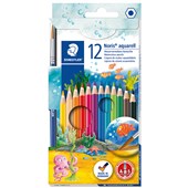 STAEDTLER 144 NORIS AQUARELL WATERCOLOUR PENCILS ASSORTED BOX 12