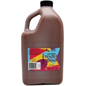 5 STAR TEMPERA POSTER PAINT WASHABLE BOTTLE 2L BROWN