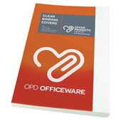 OPD BINDING COVER A4 200 MICRON CLEAR PACK 100