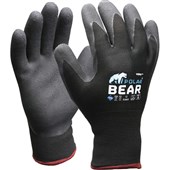 ESKO POLAR BEAR SAFETY GLOVES WINTER THERMAL DOUBLE LINED SIZE 8 MEDIUM BLACK