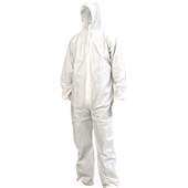 PROCHOICE COVERALL DISPOSABLE SMS 4XL WHITE