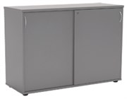 ERGOPLAN CREDENZA W1200 X D450 X H850MM SILVER