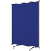 BOYD VISUALS PARTITION FREE STANDING UPHOLSTERED W900 X H1200MM BLUE