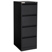 OPD FILING CABINET 4 DRAWER W470 X D620 X H1320MM MATT BLACK