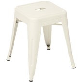 EDEN INDUSTRY LOW BAR STOOL W390 X D390 X H457MM WHITE