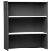 PULSE OB615 BOOKCASE W900 X D300 X H1200MM IRONSTONE AND WHITE