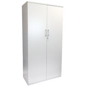 ZEALAND QUICKSHIP CUPBOARD W900 X D450 X H1800MM WHITE LOCKING