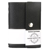 OFFICE SUPPLY CO CITTA 10 POCKET BUSINESS CARD HOLDER BLACK