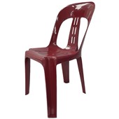 KNIGHT INDE STACKER CHAIR BURGUNDY RED