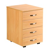 KNIGHT EKO MOBILE 4 DRAWER W400 X D460 X H600MM NZ TAWA