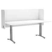 ACOUSTIC DESK SCREEN POD 12MM 1200 X 600MM WHITE