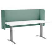 ACOUSTIC DESK SCREEN POD 12MM 1800 X 600MM TURQUOISE