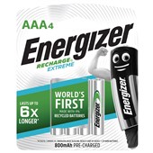 ENERGIZER RECHARGABLE BATTERY AAA PACK 4