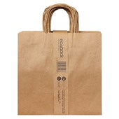 ECOPACK TWISTED HANDLE PAPER BAGS TAKEAWAY PACK 25