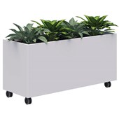 RAPID MOBILE PLANTER INCLUDING SHORT PLANTS L1200 X H600MM WHITE