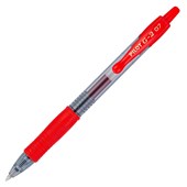 PILOT G2 RETRACTABLE GEL INK PEN 07MM RED