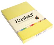 KASKAD COLOURED PAPER A4 225GSM CANARY YELLOW PACK 100