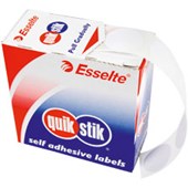 QUIKSTIK LABEL DISPENSER CIRCLE 24MM WHITE PACK 550