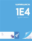 WARWICK 1E4 EXERCISE BOOK 7MM QUAD 28 LEAF