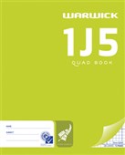 WARWICK 1J5 EXERCISE BOOK 5MM QUAD 36 LEAF