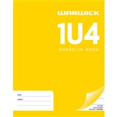 WARWICK 1U4 EXERCISE BOOK 13 PLAIN 23 12MM RULED 24 LEAF