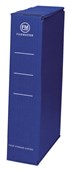 FM STORAGE CARTON FOOLSCAP W250 X H385 X D85MM BLUE