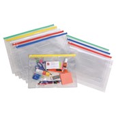 MARBIG CLEAR CASE WALLET ZIP CLOSURE A5 ASSORTED