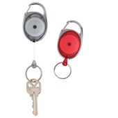 REXEL ID RETRACTABLE SNAP LOCK KEY HOLDER REEL RED