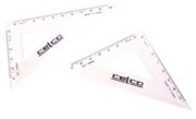 CELCO SET SQUARE 60 DEGREES 140MM CLEAR