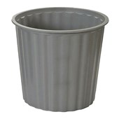 GBP RUBBISH BIN FLUTED PLASTIC 13L GREY