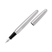 FOUNTAIN PEN PILOT MR1 MEDIUM SILVER BARREL BLUE