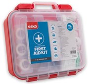 ESKO FIRST AID KIT 116 PIECE LARGE WALL MOUNT PLASTIC CASE WITH HANDLE 125 PERSON